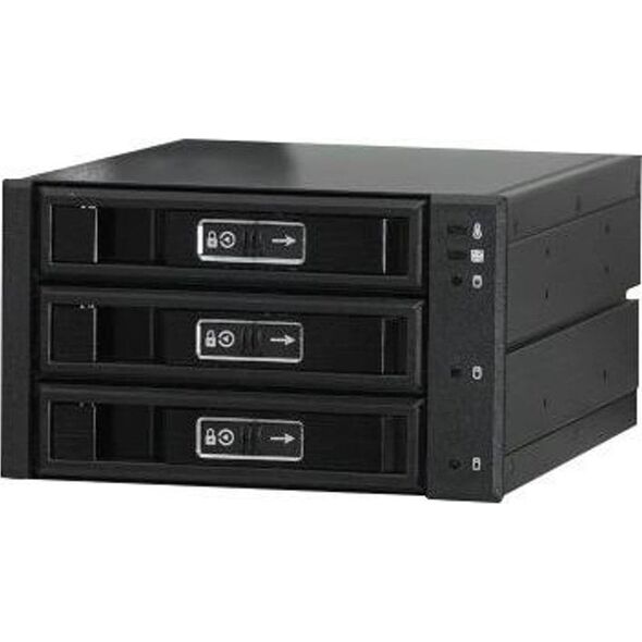 Kieszeń JJ Computer JOUJYE JJ-N-36TM SATA-SAS I II III Geh�use 8,6cm x 14,6cm for 3XHDD 6,4cm-8,9cm 2,5Zoll-3,5Zoll Schwarz
