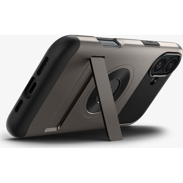 Spigen Spigen Slim Armor MagSafe, gunmetal - iPhone 6.1" 2024