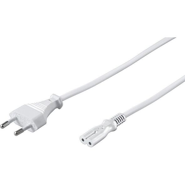 Kabel zasilający MicroConnect Microconnect PE030720W kabel zasilające Biały 2 m Wtyczka zasilająca typu C C7 panel