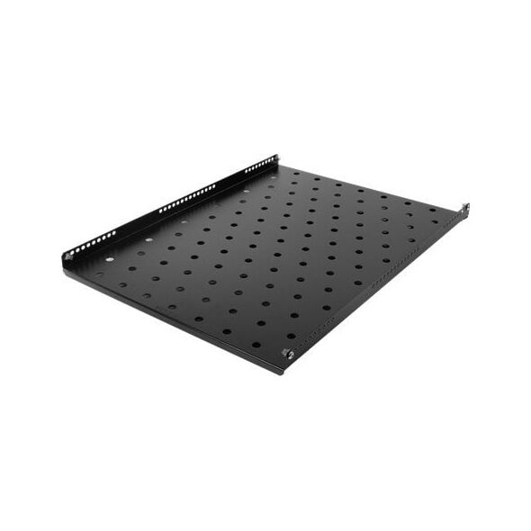 Σταθερό ράφι TOTEN System G για 19", ντουλάπα βάθους 1000/1200, 60kg, μαύρο / 19-FH60G