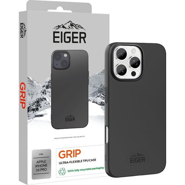 Eiger Eiger Grip Θήκη iPhone 16 Pro μαύρο