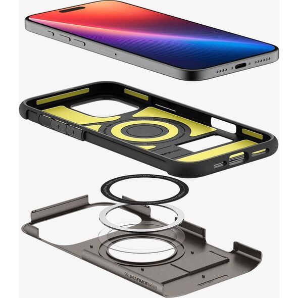 Spigen Spigen Slim Armor MagSafe, gunmetal - iPhone 16 Pro Max