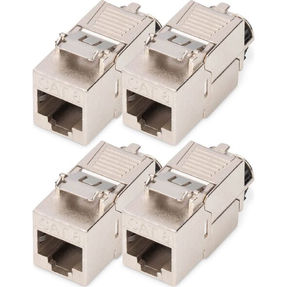 Digitus DIGITUS CAT 8.1 Keystone Modul, θωρακισμένο, χωρίς εργαλεία 4 τεμ.
