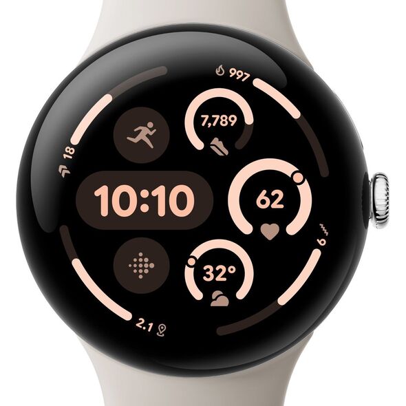 Έξυπνο ρολόι Google Pixel Watch 3 45mm Wifi Ασημί/Porc LF