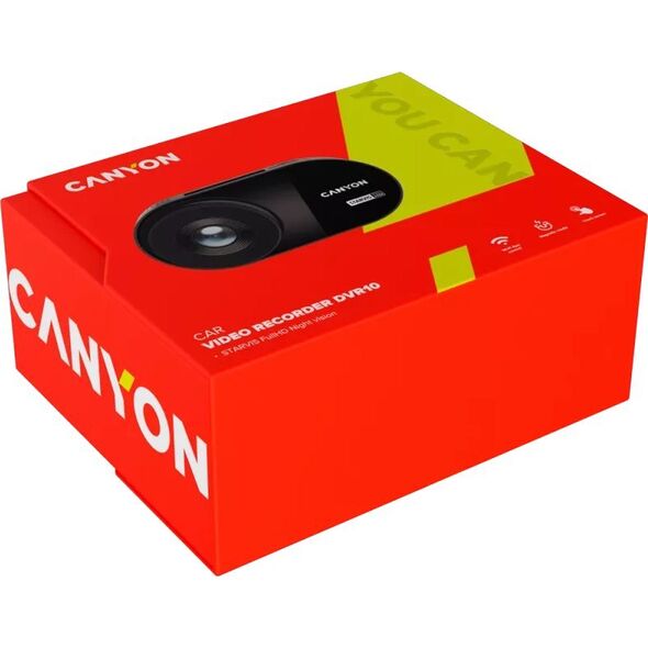 Κάμερα Ταμπλό Canyon CANYON Κάμερα Ταμπλό DVR10 FullHD 1080p Wi-Fi Μαύρο