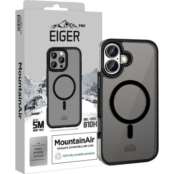 Eiger Eiger Pro MountainAir Θήκη iPhone 16 Plus μαύρο
