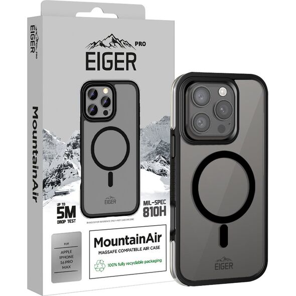 Θήκη Eiger Eiger Pro MountainAir iPhone 16 Pro Max schwarz