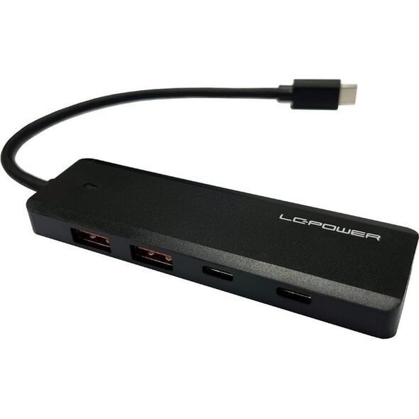 HUB USB LC-Power LC-Power LC-HUB-U3-4-C 2xUSBA 1XUSB-C Black retail