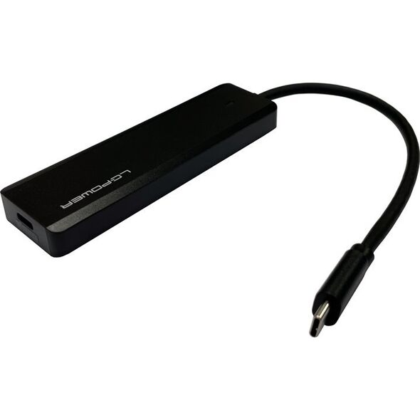 HUB USB LC-Power LC-Power LC-HUB-U3-4-C 2xUSBA 1XUSB-C Black retail