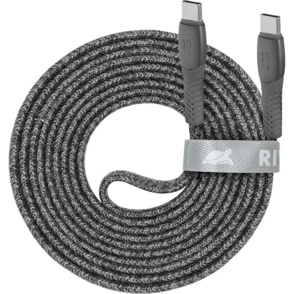 Καλώδιο USB RivaCase CABLE USB-C TO USB-C 2.1M/Γκρι PS6105 GR21 RIVACASE