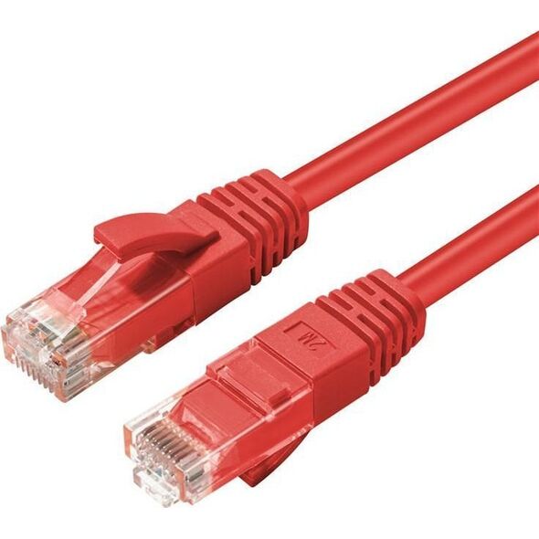 MicroConnect CAT6A UTP 0.15m Κόκκινο LSZH