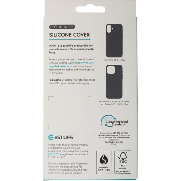 eStuff eSTUFF ES67120053 θήκη για κινητό τηλέφωνο 17,5 cm (6.9") Μαύρο