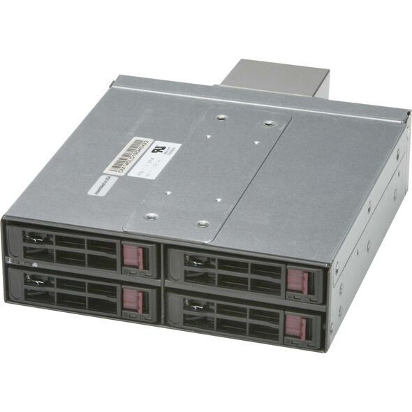 Kieszeń SuperMicro Supermicro CSE-M14TQC Drivebox Black Hotswap 4x 2,5" Einschübe in 1x 5.25" Schacht inkl. Lüfter