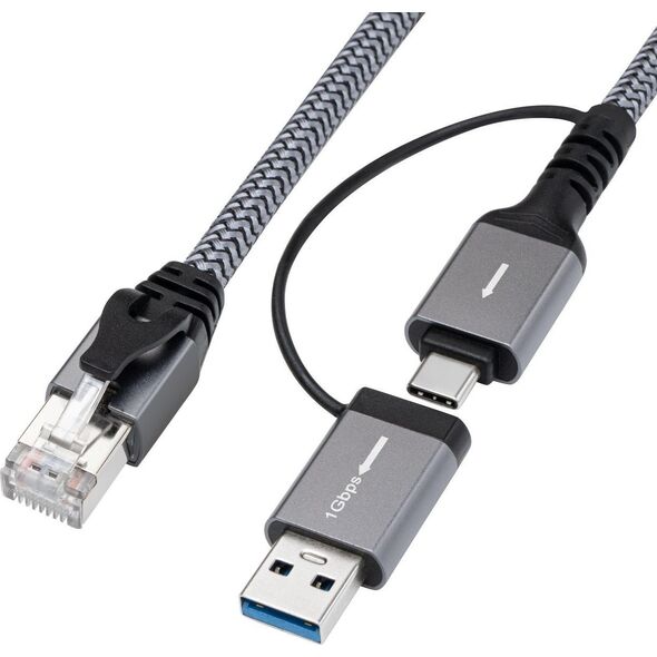 Προσαρμογέας USB MicroConnect CAT6 FTP σε προσαρμογέα USB A-C