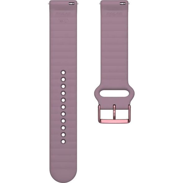 Λουράκι ρολογιού Polar Polar 20mm S-L T, μοβ σιλικόνη