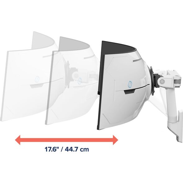 Ergotron HX ARM WITH VERY HEAVY DUTY PIVOT, WALL MOUNT, BWT