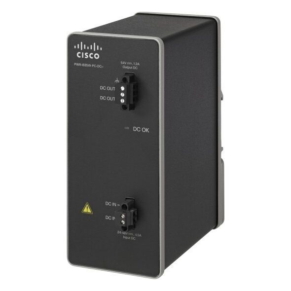 Zasilacz serwerowy Cisco Cisco PWR-IE65W-PC-DC= adapter zasilający/ inwentor Wewnętrzna 65 W Czarny