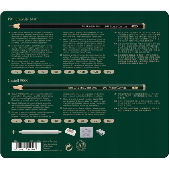 Faber-Castell Faber-Castell Pitt Graphite Matt & Castell 9000 Set Wielo 20 szt.
