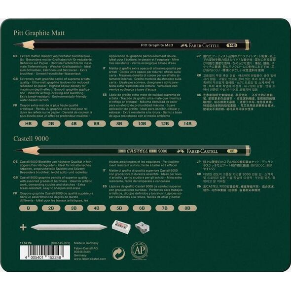 Faber-Castell Faber-Castell Pitt Graphite Matt & Castell 9000 Set Wielo 20 szt.