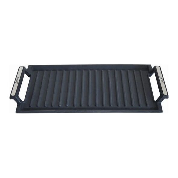 Cata CATA | BBQ σχάρα για επαγωγή, 22.8 x 43.2 x 3.8 cm | Μαύρο
