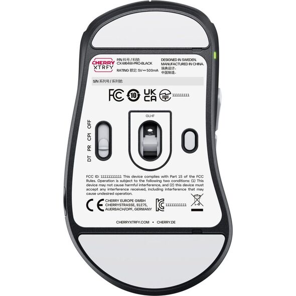 Ποντίκι Xtrfy CHERRY XTRFY CX-M64W-PRO-BLACK ποντίκι Gaming RF Wireless 26000 DPI