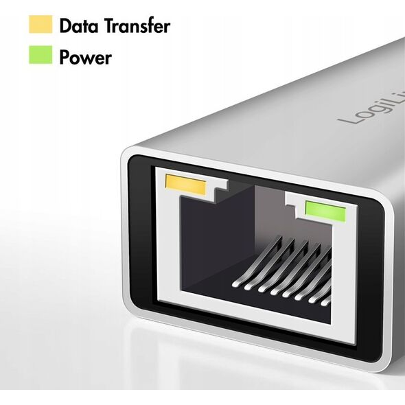 Adapter USB LogiLink LogiLink USB-A/-C auf 2,5G Ethernet-Netzwerkadapter grau