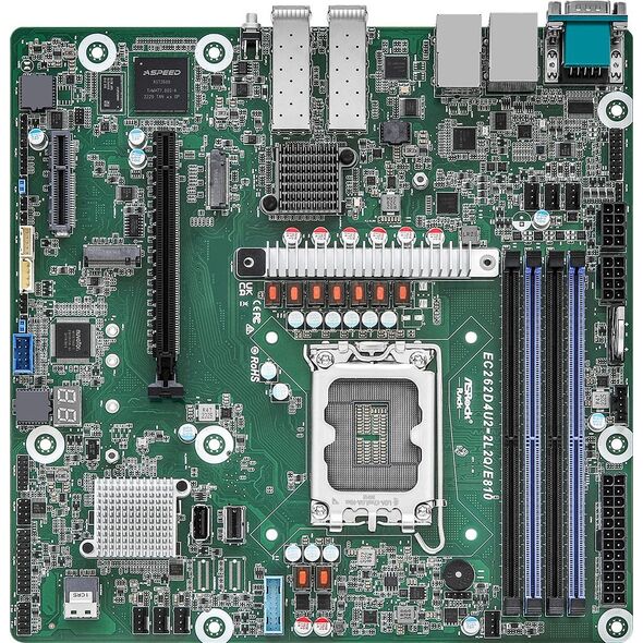 ASRock ASRock Mainboard EC262D4U2-2L2Q/E810 micro-ATX Sockel 1700 DDR5-only Single