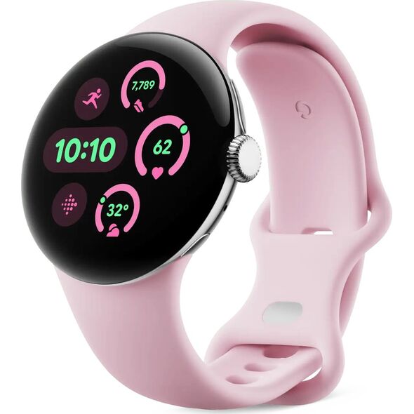 Έξυπνο ρολόι Pixel Watch 3 (41mm), Active Band, Ροζ Χαλαζίας, Μικρό
