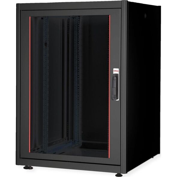 Roline ROLINE Netzwerkschrank Basic 48,26cm 19Zoll 22 HE 800x800 BxT Glast�r schwarz