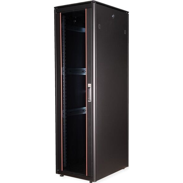 Szafa Roline ROLINE Netzwerkschrank Pro 48,26cm 19Zoll 42 HE 600x800 BxT Glast�r schwarz