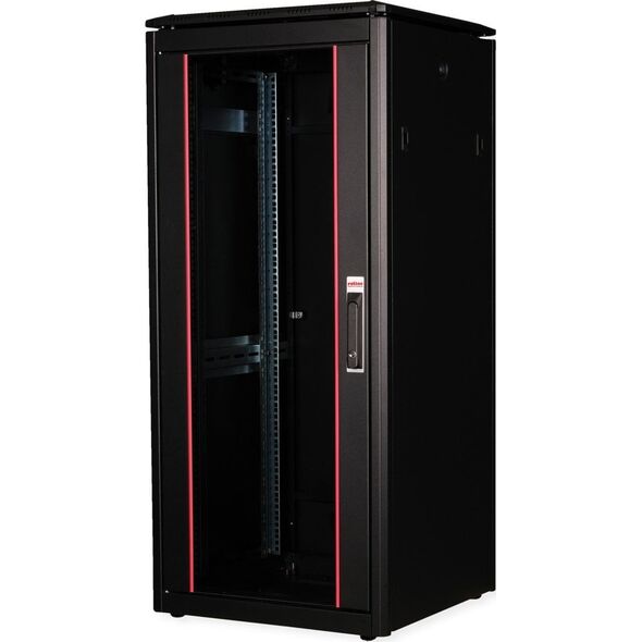 Szafa Roline ROLINE Netzwerkschrank Pro 48,26cm 19Zoll 26 HE 600x600 BxT Glast�r schwarz