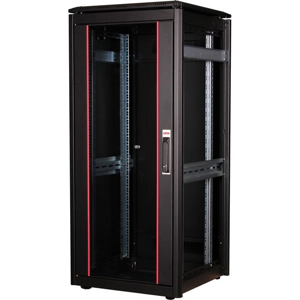 Szafa Roline ROLINE Netzwerkschrank Pro 48,26cm 19Zoll 26 HE 600x600 BxT Glast�r schwarz