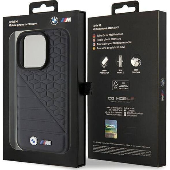 BMW BMHCP15L22PMGK iPhone 15 Pro 6.1" black hardcase Bi Pattern