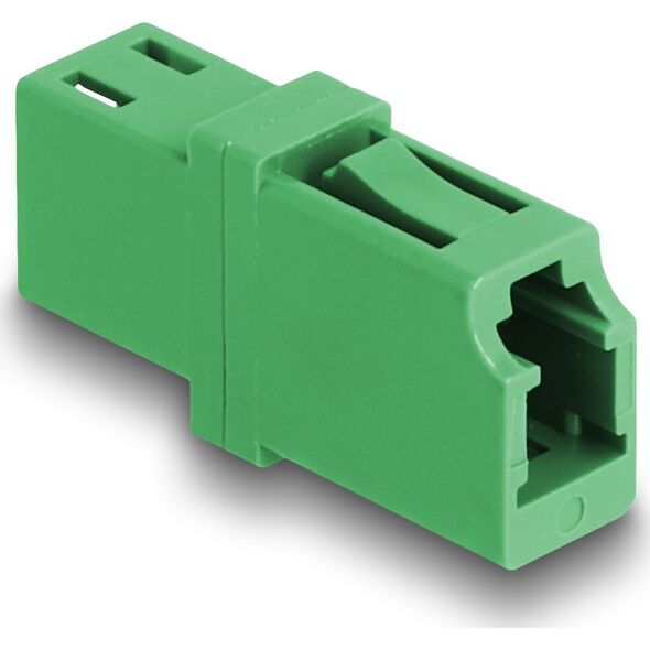 DeLOCK 87984 adapter światłowodowy LC/APC 1 szt. Zielony