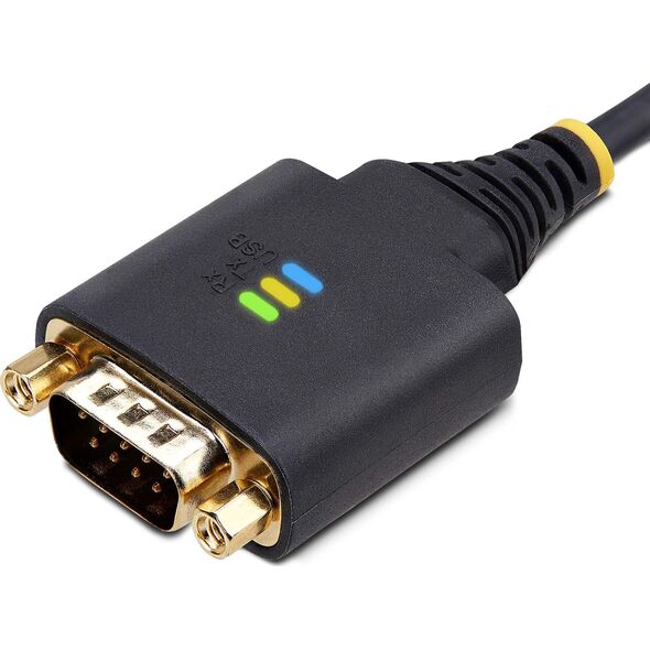 StarTech 1P6FFC-USB-SERIAL kabel równoległy Czarny 2 m USB Typu-A DB-9