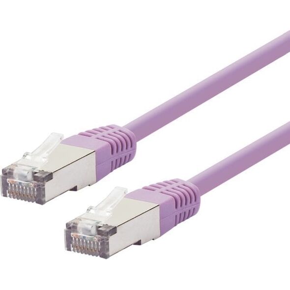 LOGON TCR55SS003V kabel sieciowy Fioletowy 0,3 m Cat5e SF/UTP (S-FTP)