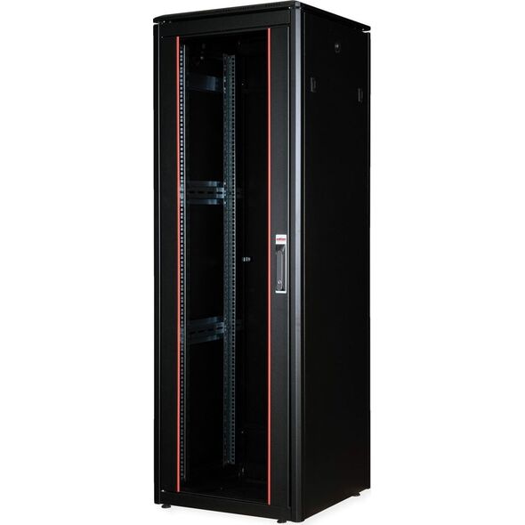 ROLINE Netzwerkschrank Pro 48,26cm 19Zoll 36 HE 600x600 BxT Glast�r schwarz