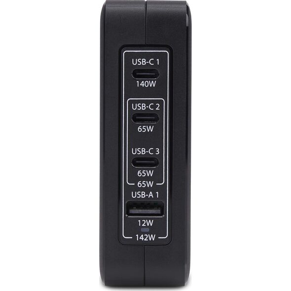 STARTECH.COM 140W USB-C-Wandladeger�t 3x USB-C/1x USB-A PD 3.1 Internationaler GaN-Ladeger�t fur MacBook/Dell XPS/Inspiron