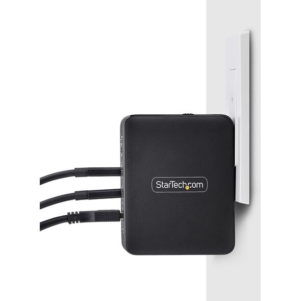 STARTECH.COM 140W USB-C-Wandladeger�t 3x USB-C/1x USB-A PD 3.1 Internationaler GaN-Ladeger�t fur MacBook/Dell XPS/Inspiron