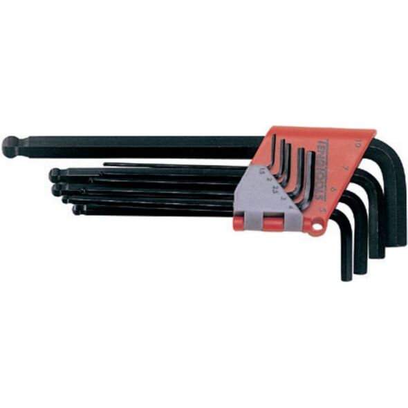 Teng Tools Zestaw kluczy imbusowych hex typ L 1,5 - 10mm z kulką 9szt. (117240101)