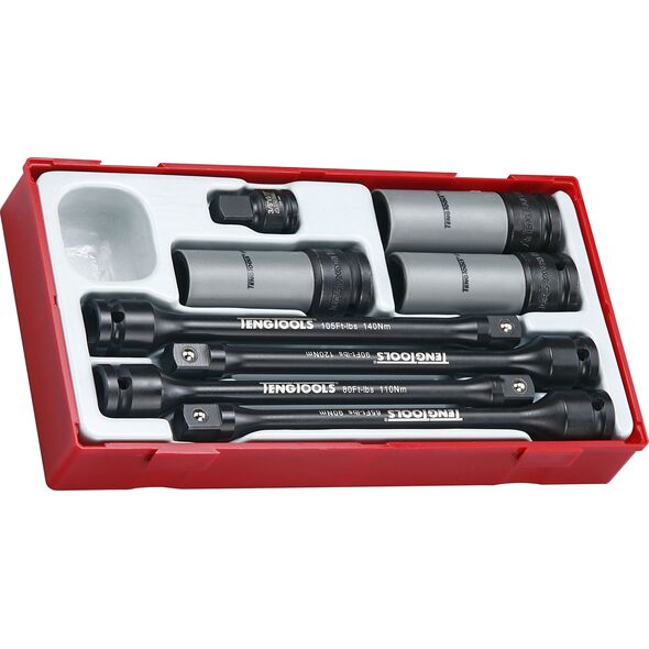 Teng Tools 8-elementowy zestaw trzonów skrętnych Teng Tools TTTS08