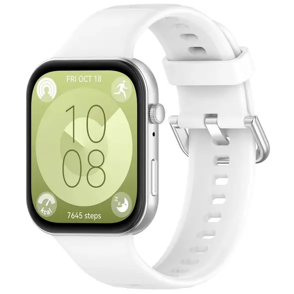 Bizon Strap Watch Silicone Pro Huawei Watch Fit 3 white