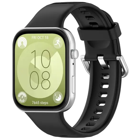 Bizon Strap Watch Silicone Pro Huawei Watch Fit 3 black