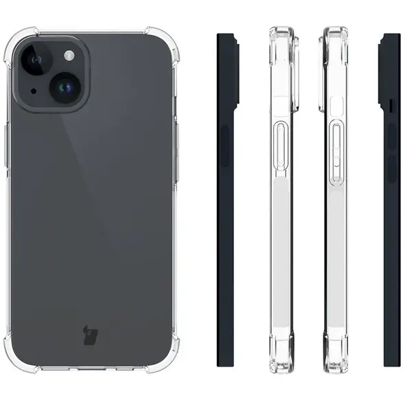 Bizon Case Clear Pack Apple iPhone 15 clear
