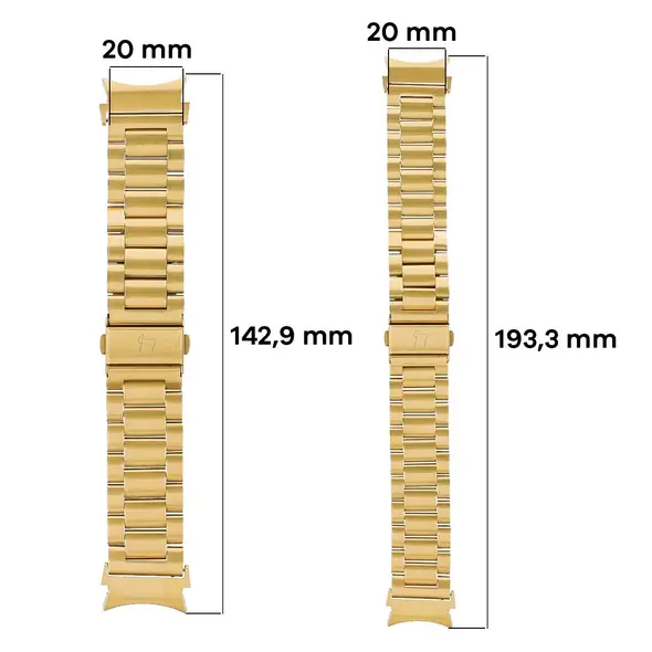 Bizon Strap Watch Aura Samsung Galaxy Watch FE/7/6/6 Classic/5/5 Pro/4/4 Classic gold