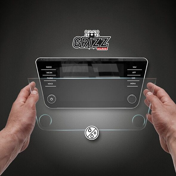 Matte GrizzGlass CarDisplay Protection Jeep Grand Cherokee 2018