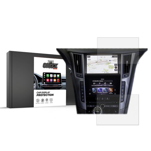 Matte GrizzGlass CarDisplay Protection Infiniti Q60 2017-2020 [2in1]