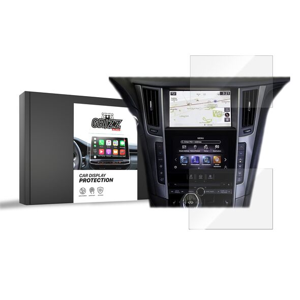 Ceramic GrizzGlass CarDisplay Protection Infiniti Q60 2017-2020 [2in1]