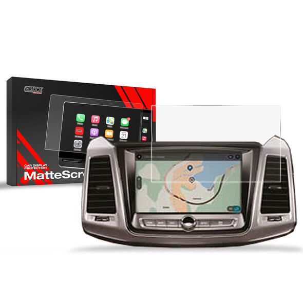Matte GrizzGlass CarDisplay Protection SsangYoung Musso Grand 8" 2023-2024