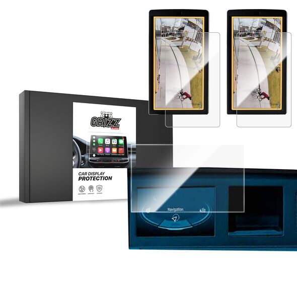Ceramic GrizzGlass CarDisplay Protection MAN TGX 7" [3in1]